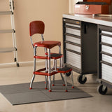 Cosco Red Retro Counter Chair / Step Stool