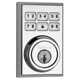 Kwikset 99090-022 SmartCode Electronic Deadbolt Featuring SmartKey, Polished Chrome